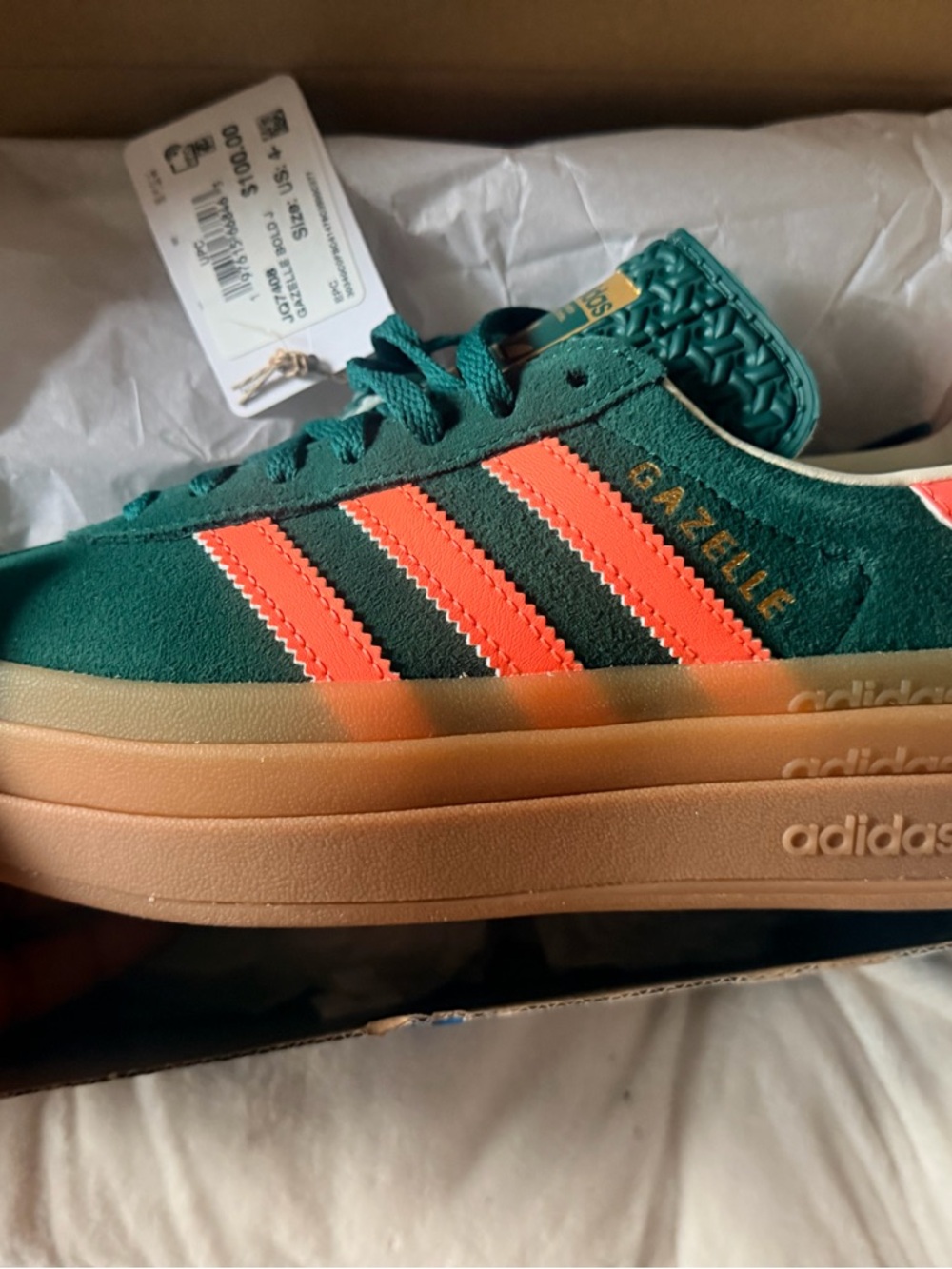 adidas Gazelle Bold Box in Bright Blue
